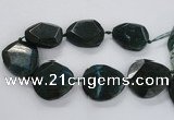 CNG1630 15.5 inches 40*45mm - 45*50mm faceted freeform agate beads