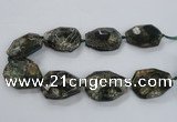 CNG1632 15.5 inches 30*40mm - 35*45mm faceted freeform agate beads