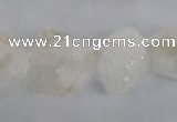 CNG1640 15.5 inches 13*18mm - 18*25mm nuggets plated druzy agate beads