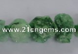 CNG1642 15.5 inches 13*18mm - 18*25mm nuggets plated druzy agate beads