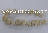 CNG1644 15.5 inches 18*25mm - 22*30mm nuggets plated druzy agate beads