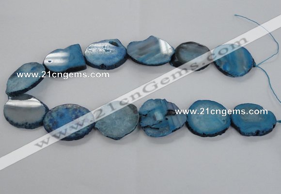 CNG1657 15.5 inches 25*30mm - 30*35mm freeform druzy agate beads