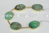 CNG1678 8 inches 20*25mm - 22*30mm freeform Australia chrysoprase beads