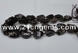 CNG1707 15.5 inches 15*20mm - 18*35mm nuggets smoky quartz beads