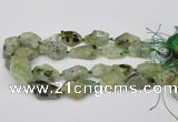 CNG1709 15.5 inches 15*20mm - 18*35mm nuggets prehnite beads