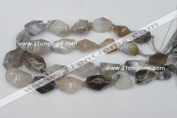 CNG1712 15.5 inches 15*20mm - 20*30mm nuggets botswana agate beads