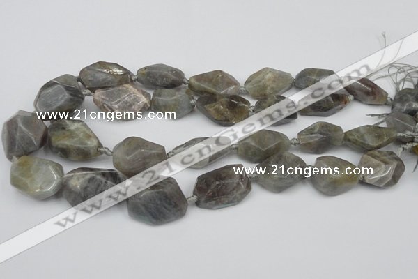 CNG1715 15.5 inches 15*20mm - 20*30mm nuggets labradorite beads
