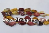 CNG1730 15.5 inches 15*20mm - 20*30mm nuggets mookaite beads