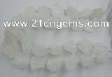 CNG1820 15.5 inches 20*25mm - 25*30mm nuggets white crystal beads