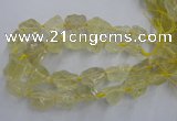 CNG1823 15.5 inches 20*25mm - 25*30mm nuggets lemon quartz beads