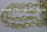 CNG1828 15.5 inches 20*25mm - 22*30mm faceted freeform lemon quartz beads