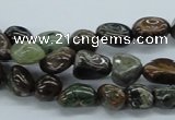 CNG201 15.5 inches 8*10mm nuggets rainbow agate gemstone beads