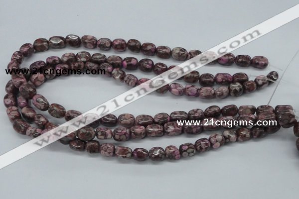 CNG203 15.5 inches 8*10mm nuggets crazy lace agate gemstone beads