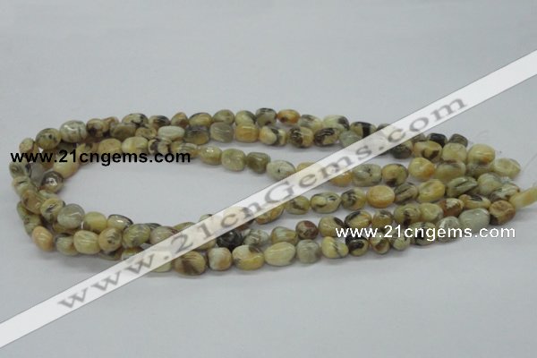 CNG207 15.5 inches 7*9mm nuggets feldspar gemstone beads