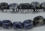 CNG212 15.5 inches 10*14mm nuggets sodalite gemstone beads