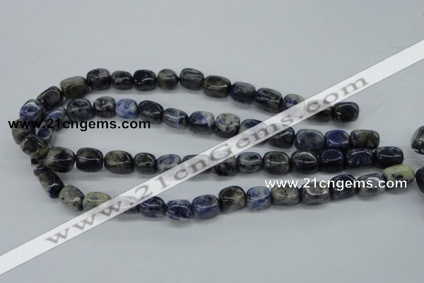 CNG212 15.5 inches 10*14mm nuggets sodalite gemstone beads