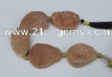 CNG2135 7.5 inches 25*30mm - 30*35mm freeform agate beads