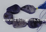 CNG2136 7.5 inches 25*30mm - 30*35mm freeform agate beads