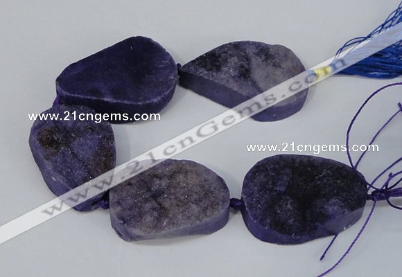 CNG2136 7.5 inches 25*30mm - 30*35mm freeform agate beads