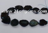 CNG2140 15.5 inches 25*35mm - 30*40mm freeform agate gemstone beads