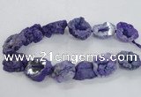 CNG2159 15.5 inches 25*35mm - 35*40mm nuggets druzy agate beads