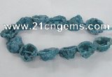 CNG2161 15.5 inches 25*35mm - 35*40mm nuggets druzy agate beads