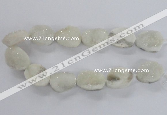 CNG2166 15.5 inches 25*30mm - 25*35mm freeform agate beads