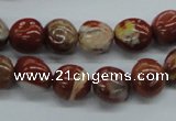 CNG217 15.5 inches 10*12mm nuggets red jasper gemstone beads