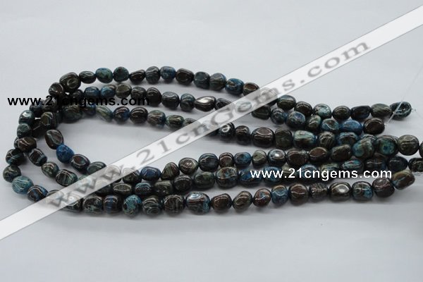 CNG221 15.5 inches 8*10mm nuggets stripe jasper gemstone beads