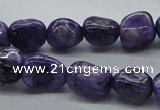 CNG225 15.5 inches 10*12mm nuggets dyed dogtooth amethyst beads