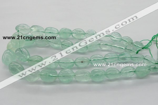 CNG227 15.5 inches 12-20mm*16-25mm nuggets green fluorite beads