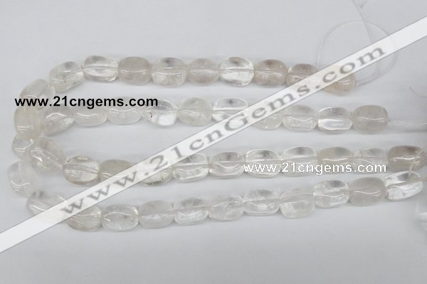 CNG23 15.5 inches 12*17mm nuggets white crystal gemstone beads