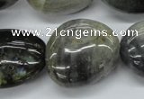 CNG231 15.5 inches 22*30mm nuggets labradorite gemstone beads