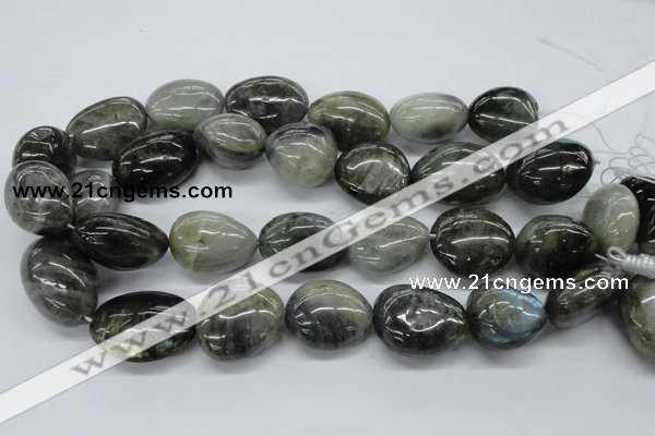 CNG231 15.5 inches 22*30mm nuggets labradorite gemstone beads