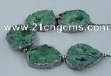 CNG2334 7.5 inches 35*40mm - 45*50mm freeform druzy agate beads