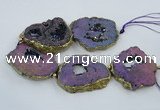 CNG2339 7.5 inches 40*50mm - 55*60mm freeform druzy agate beads