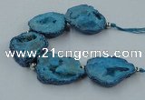 CNG2351 7.5 inches 25*35mm - 35*40mm freeform druzy agate beads