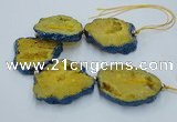 CNG2356 7.5 inches 40*50mm - 55*60mm freeform druzy agate beads