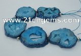 CNG2359 7.5 inches 40*50mm - 55*60mm freeform druzy agate beads