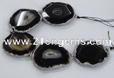 CNG2375 7.5 inches 40*45mm - 45*50mm freeform agate gemstone beads