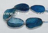 CNG2393 7.5 inches 35*45mm - 45*55mm freeform agate gemstone beads