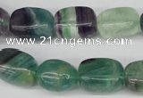 CNG24 15.5 inches 12*17mm nuggets fluorite gemstone beads