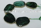 CNG2401 7.5 inches 35*45mm - 45*55mm freeform agate gemstone beads