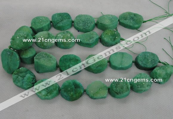 CNG2415 15.5 inches 22*28mm - 28*35mm freeform agate beads