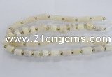 CNG2432 15.5 inches 11*14mm - 14*20mm tube druzy quartz beads