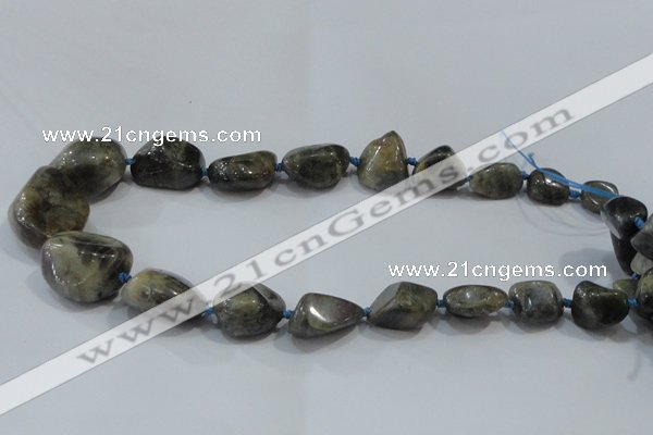 CNG2520 15.5 inches 10*14mm - 20*35mm nuggets labradorite beads