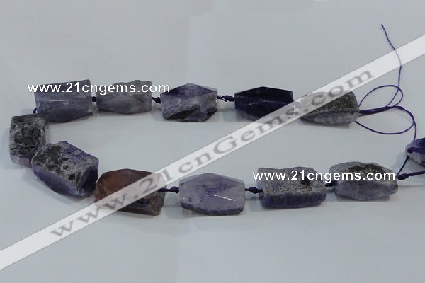 CNG2524 15.5 inches 12*30mm - 15*30mm nuggets agate beads