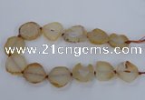 CNG2529 15.5 inches 20*25mm - 25*35mm freeform agate beads