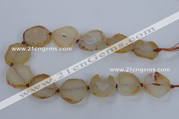 CNG2529 15.5 inches 20*25mm - 25*35mm freeform agate beads