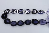 CNG2531 15.5 inches 20*25mm - 25*35mm freeform druzy agate beads